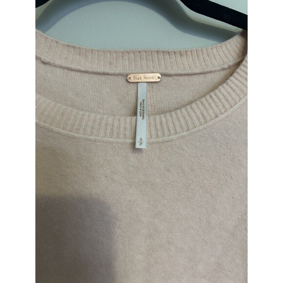 Free People Luna Pullover Sweater Pink Lotus S New w/Tags - Picture 2 of 6